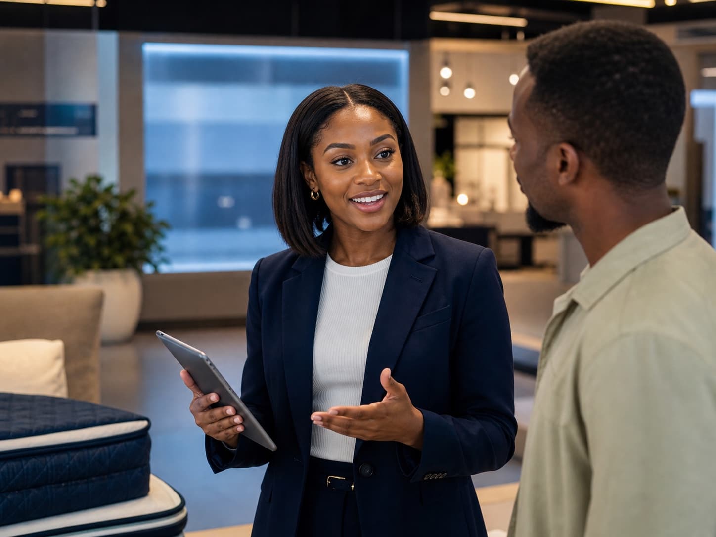 Successful sales professional earning income
